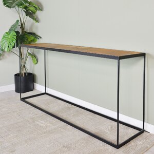 Ex-Display Slim Burl Hall Console Table