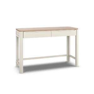 Oak Furnitureland Otto Desk Smoked Oak & Painted Oak Writing Desk Ex-Display