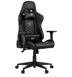 Razer Tarok Essentials X Leatherette Gaming Chair Black & Green - Ex-Display