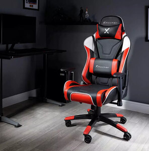 X Rocker Agility Esport Office Gaming Chair - Red Ex-Display