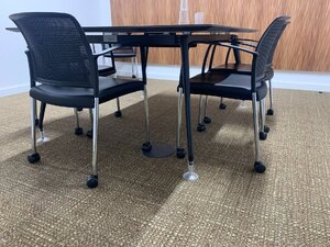 Boss Design Mars Meeting Chair, Black Leather Seat Ex-Showroom Display