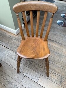 Ex-Display Solid Oak Office Chair