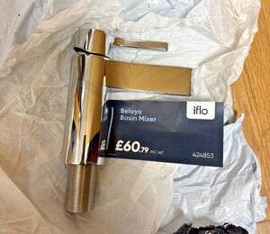 Iflo Belaya Single Lever Basin Mixer Tap Chrome 424853 Ex-Display Sold As Seen