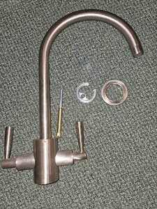 Abode Atlas Brushed Nickel Kitchen Tap - Ex-Display
