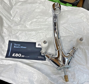 Iflo Torna Basin Mixer Tap Chrome Ex-Display