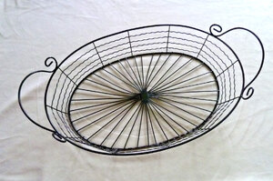 Black Fruit Basket, Storage, Display, Ornate Homeware - New - Ex-Display
