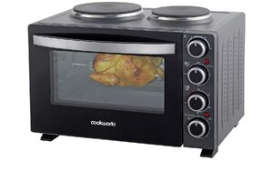 Cookworks 2500W 28L Mini Oven and Hob with Rotisserie - Ex-Display