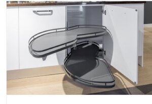600 Left Kessebohmer Le Mans Arena Anthracite Blind Corner Storage Ex-Display
