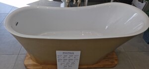 Heritage Holywell Freestanding Acrylic Bath - Gold Effect - Ex Showroom Display