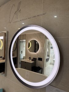 Ideal Standard Conca Round Black Mirror - Ex-Display