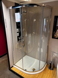 Ex-Display Aquadart 1000 x 800mm Quadrant Shower with 8mm Glass and Tray