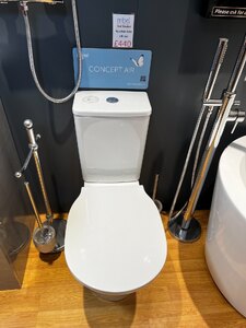 Ex-Display Ideal Standard Connect Air Cube AquaBlad Back to Wall Close Coupled Toilet Soft Close Seat