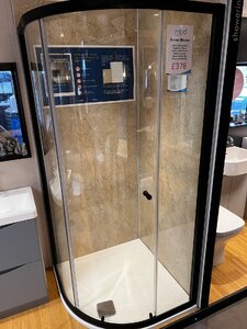 Ex-Display Roman Showering 900 Single Door Quadrant Shower No Tray