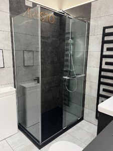 Merlyn Arysto X 1200x800 RH Tray & 1 Sliding Door Enclosure, Ex-Display