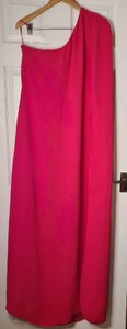 Reiss Nina Cape Bright Pink Dress (Ex-Display) UK Size 6
