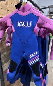 4/3 Kids Wetsuit Iglu Kids Winter Wetsuits Pink - Ex-Display