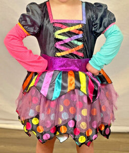 Witch Costume for Kids 6 to 8 Years 128cm - Ex-Display - New