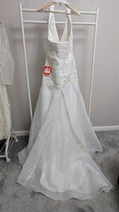 Lula and Ash Long White Embellished Wedding Dress – Ex-Display