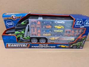 Teamsterz Metro City Auto Transporter Truck with 8 Cars – Ex-Display