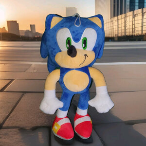 Sonic The Hedgehog 12 Inch Plush Soft Toy With Hanging Loop - Ex-Display