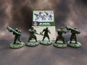 Dust Tactics US Bot Hunters Ranger Heavy Weapon Squad - Ex Shop Display