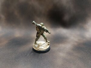 Corvus Belli Infinity Haqqislam Hassassin Muyibs Rocket Launcher Ex-Shop Display