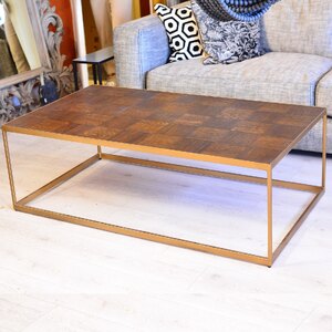 Nicky Cornell Ex-Display Patterned Dark Wood Coffee Table