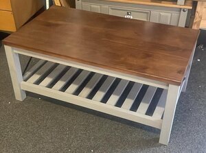 Cottage Grey Pine Coffee Table (Ex-Display)