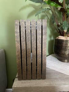 David Hunt Lighting Whistler Wooden Slat Table Lamp - Ex-Display