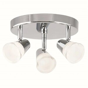 3 Lamp Ceiling Spotlight Polished Chrome Verve Design Rhea Ex-Display Unboxed