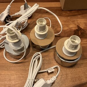 John Lewis Anyday Cara Glass Touch Lamp Base Ex-Display