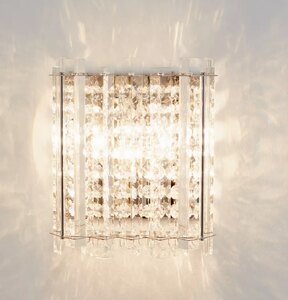 John Lewis Dazzle Crystal Mirrored Wall Light, Ex-Display