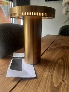 John Lewis Beacon Touch Table Lamp, Antique Brass, Ex-Display