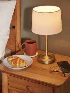 John Lewis Isabel Table Lamp Antique Brass Ex-Display Boxed