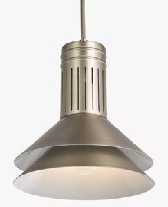 John Lewis Industrial Battersea Silver Pendant Ceiling Light Ex-Display