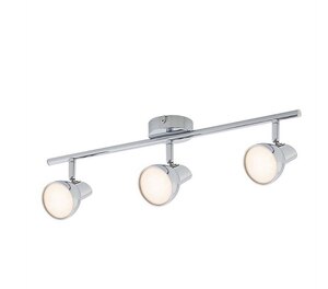 3 Lamp LED Chrome Spotlight Bar Adjustable Apollo Verve Design Ex-Display Boxed