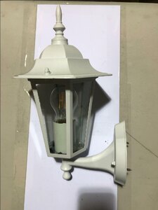 Ex-Display Forum Lighting ZN-20954-WH White Wall Lantern IP44 60W E27