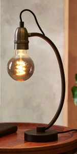 Next Madison Table Lamp in Black, Ex-Display Model