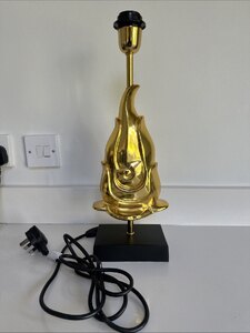 Heathfield & Co Lotus Table Lamp - Gold - Ex-Display