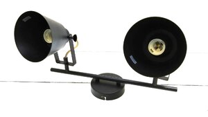 2-Lamp Ceiling Spotlight Track Bar Black Abigail - Ex-Display (Scratches)