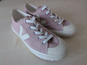Ex-Display Veja Flip Elastic Canvas Babe Pierre Kids Trainers - UK Size 12