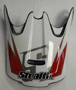 Replacement Stealth HD204 Kids Motocross Helmet Peak Red & White Ex-Display
