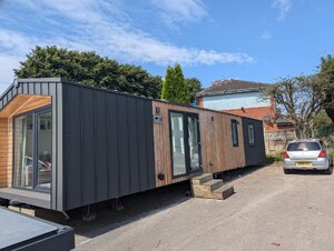 Ex-Display Static Caravan Lodge – 3 Bed, 2 Bath, Scandinavian Timber Frame