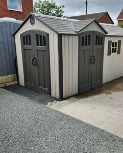 Lifetime Garden Shed 15ft x 8ft Ex-Display, 4 Door Opening