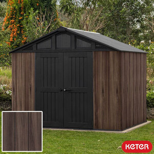 Keter Rosewood Summit 10Ft X 8Ft Storage Shed
