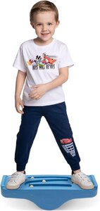 New Ex-Display Kids Balance Board Toy Training Rocker Board with 5 Balls - Blue