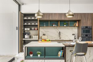 Ex-Display Italian Mobilturi Kitchen with Ceramic and Wood Worktop