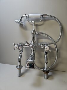 Fired Earth Classic Bath / Shower Mixer, Deck Mounted, Ex-Display