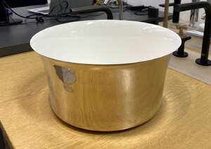 Ex-Display Hurlingham Copper Tub Basin 28cm Nickel and White
