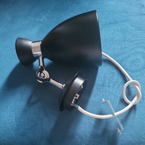 Faro Retro Style Ex-Display Black and Gold Wall Lamp